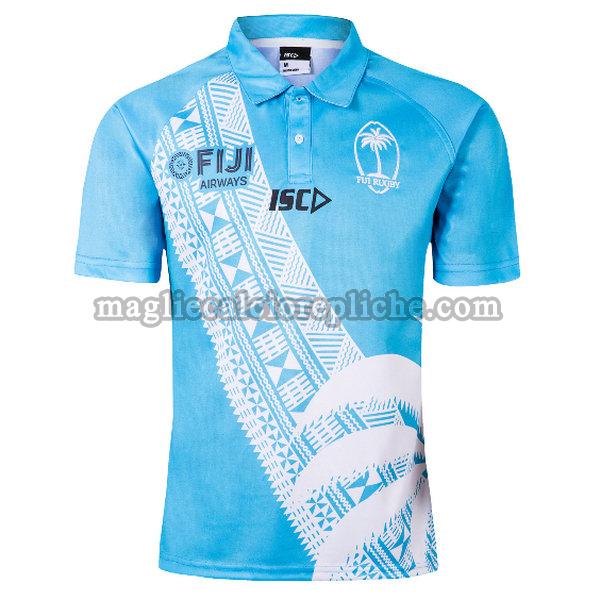 7s polo maglie calcio fiji 2019 blu