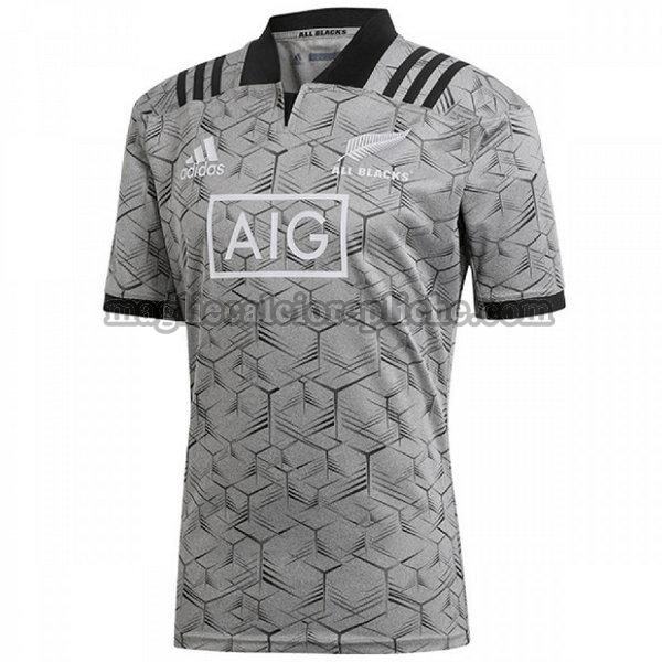 abbigliamento maglie calcio all blacks 2018 grigio