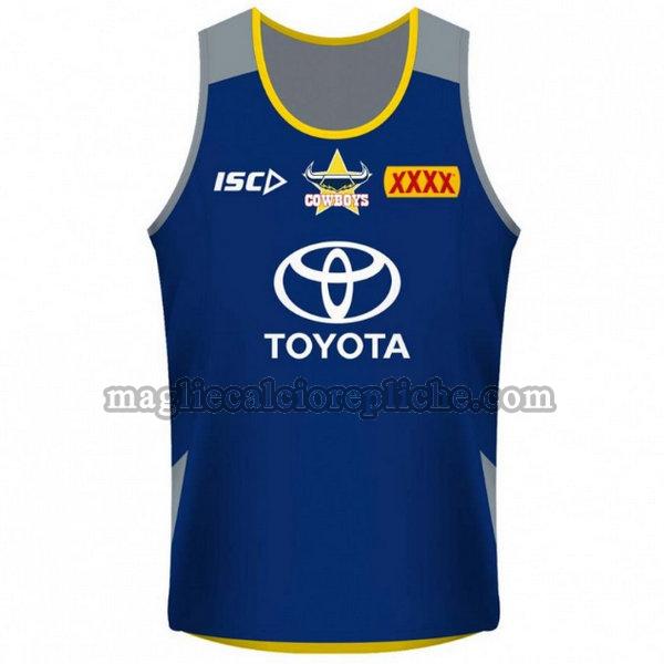 abbigliamento maglie calcio north queensland cowboys 2018 blu