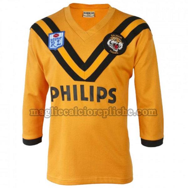 abbigliamento maglie calcio wests tigers 1989 manica lunga giallo