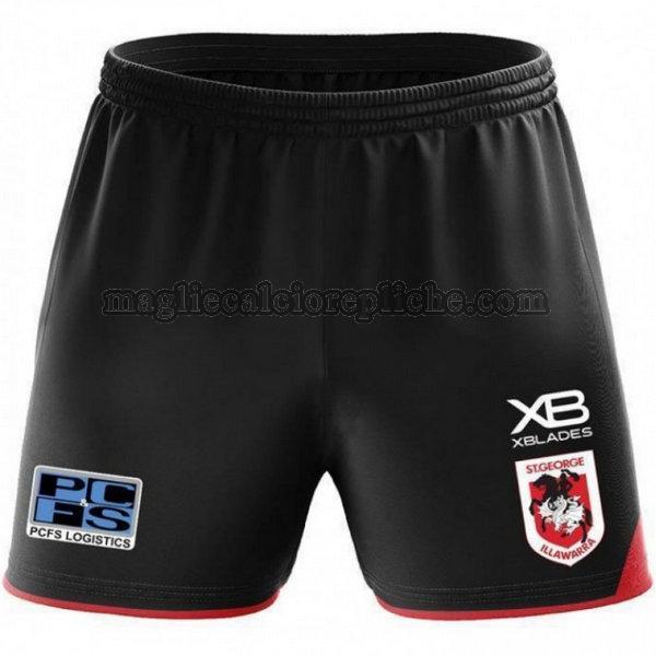 abbigliamento pantaloncini calcio st george illawarra dragons 2020 nero