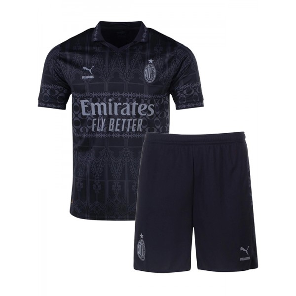 fourth maglie calcio bambino ac milan 2024 2025 Negro