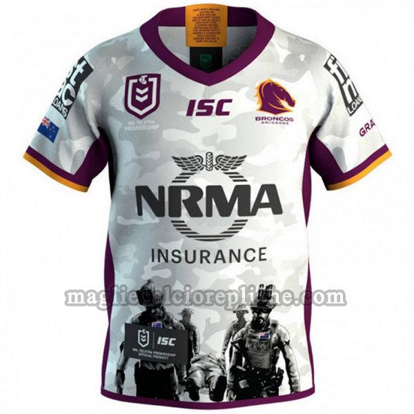 anzac maglie calcio brisbane broncos 2019 bianco