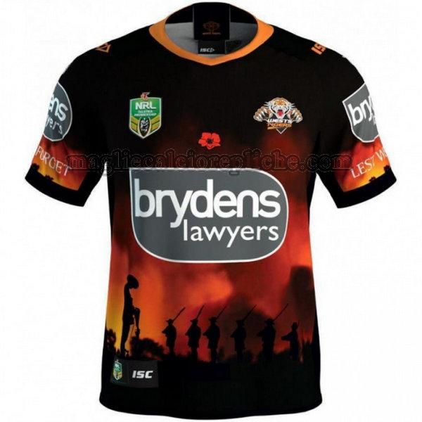 anzac maglie calcio wests tigers 2018 nero