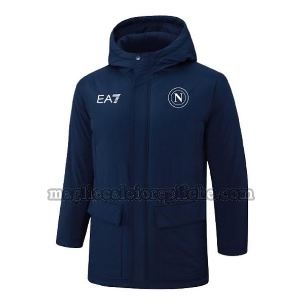 cappotto di cotone calcio napoli 2024 2025 blu