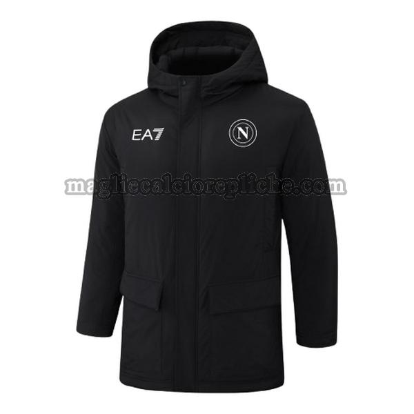 cappotto di cotone calcio napoli 2024 2025 nero