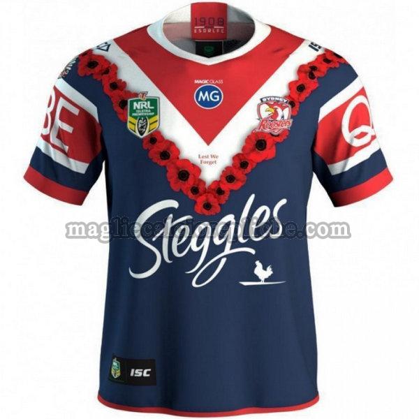 commemorative maglie calcio sydney roosters 2018 blu