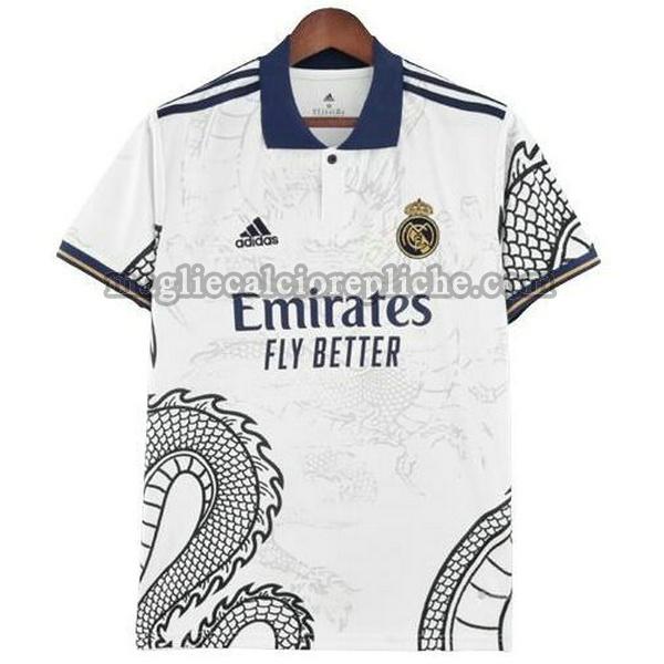 drago cinese maglie calcio real madrid 2022 2023 bianco