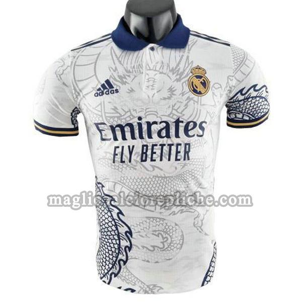 drago cinese maglie calcio real madrid 2022 2023 player bianco