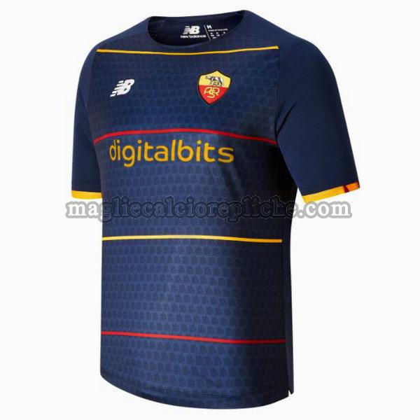 fourth maglie calcio as roma 2021 2022 thailandia blu