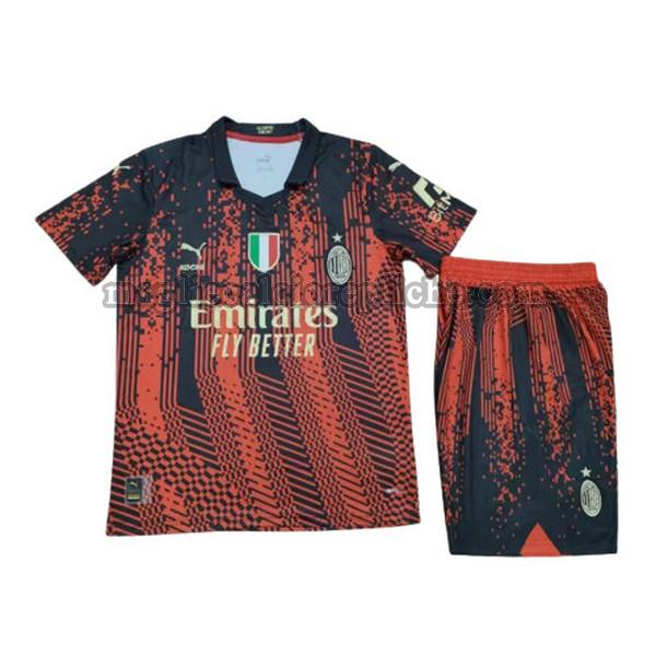 fourth maglie calcio bambino ac milan 2022 2023 rosso