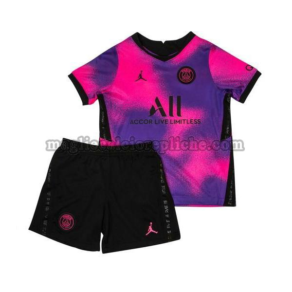 fourth maglie calcio bambino psg 2020 2021 porpora