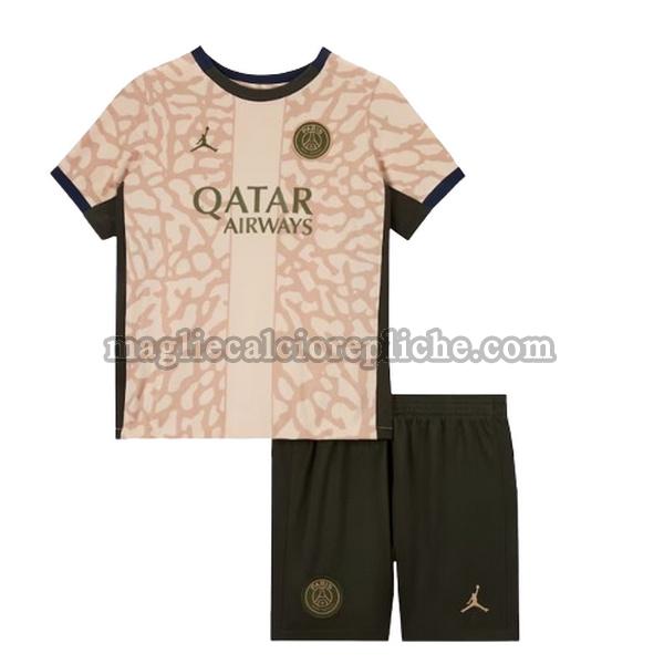 fourth maglie calcio bambino psg 2023 2024 giallo