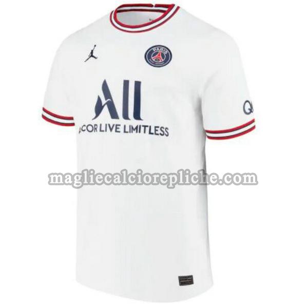 fourth maglie calcio psg 2021 2022 thailandia bianco