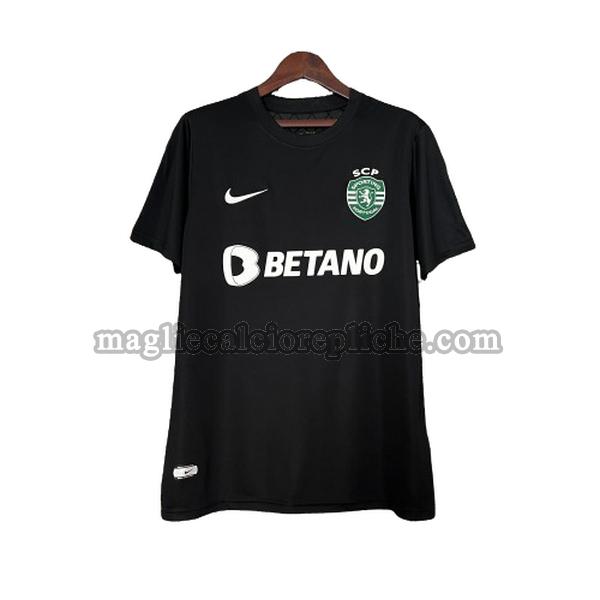 fourth maglie calcio sporting lisbona 2024 2025 thailandia nero