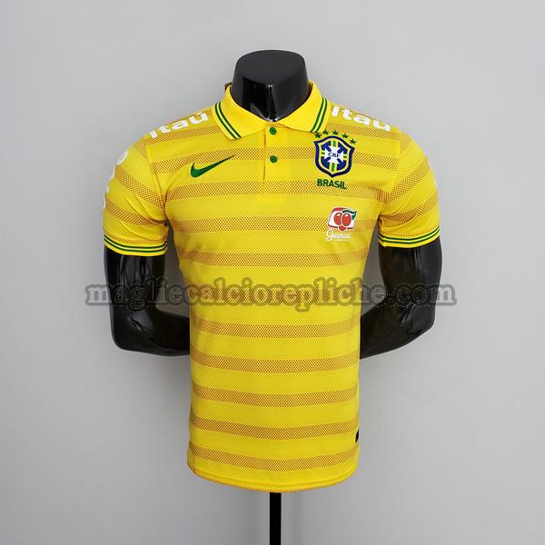 futsal prima maglie calcio brasile 2021 22 player giallo