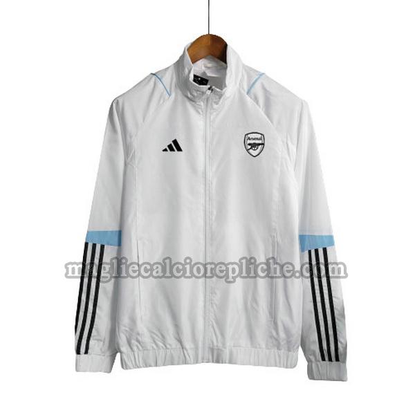 giacche a vento calcio arsenal 2023 2024 bianco