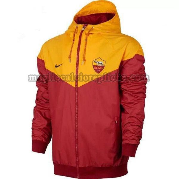 giacche a vento calcio as roma 2021 2022 rosso giallo