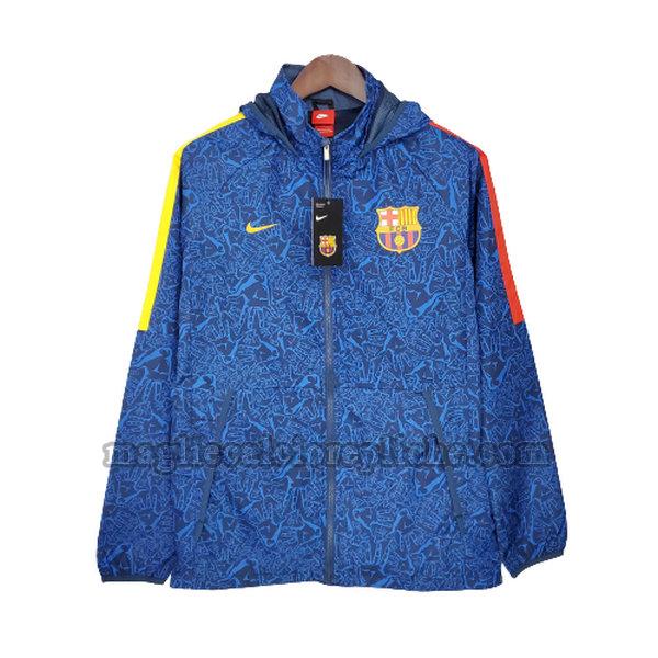 giacche a vento calcio barcellona 2021 2022 blu