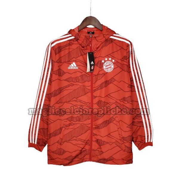 giacche a vento calcio bayern münchen 2021 2022 rosso