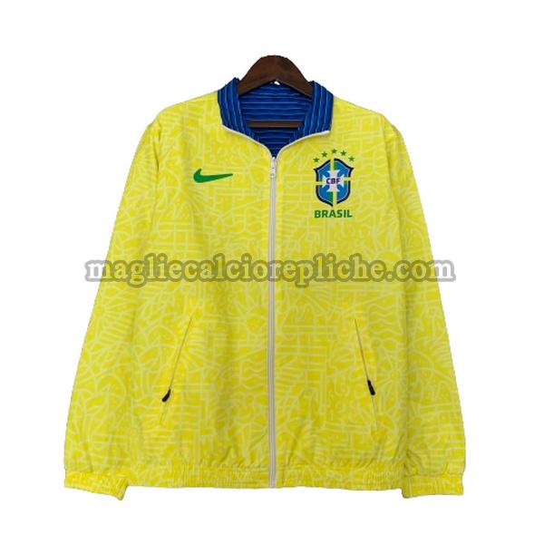 giacche a vento calcio brasile 2023 2024 giallo