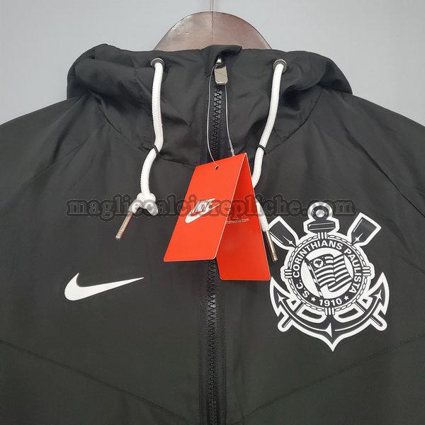  giacche a vento calcio corinthians paulista 2021 2022 nero