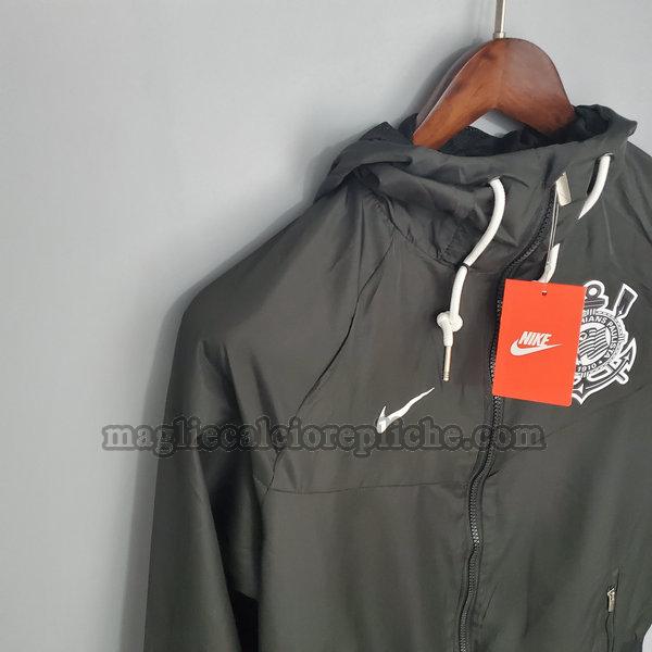  giacche a vento calcio corinthians paulista 2021 2022 nero