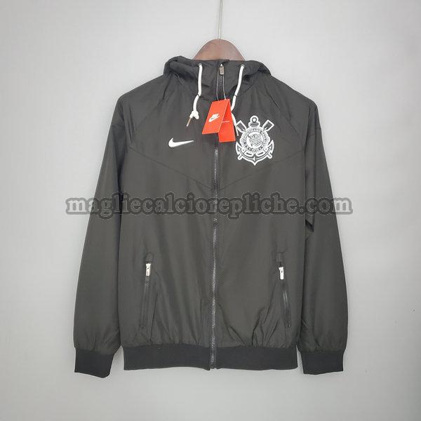  giacche a vento calcio corinthians paulista 2021 2022 nero