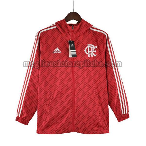 giacche a vento calcio flamengo 2022 2023 rosso