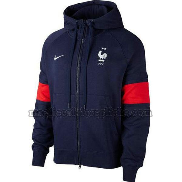 giacche a vento calcio francia 2020-21 blu