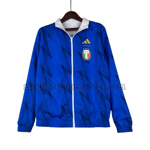 giacche a vento calcio italia 2023 2024 blu