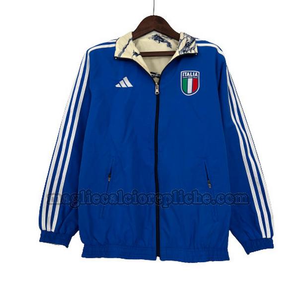 giacche a vento calcio italia 2023 blu