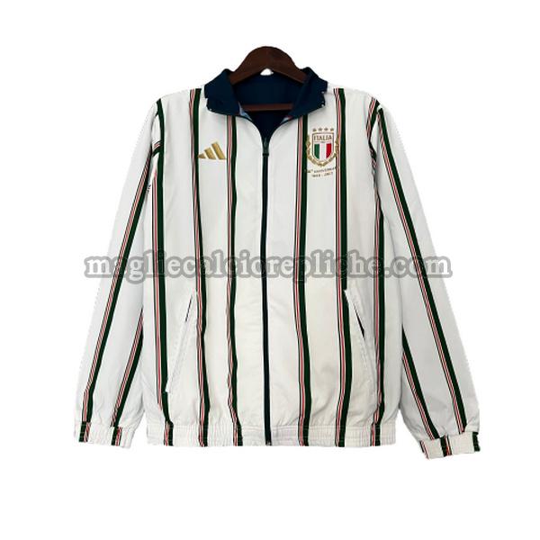 giacche a vento calcio italia 2023 stripe bianco