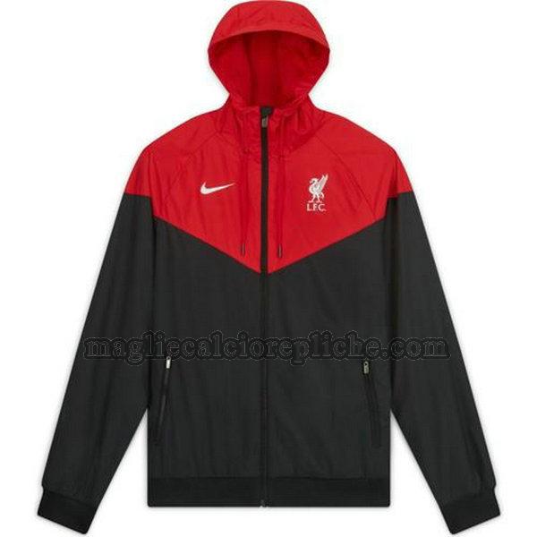 giacche a vento calcio liverpool 2020-2021 rosso-nero