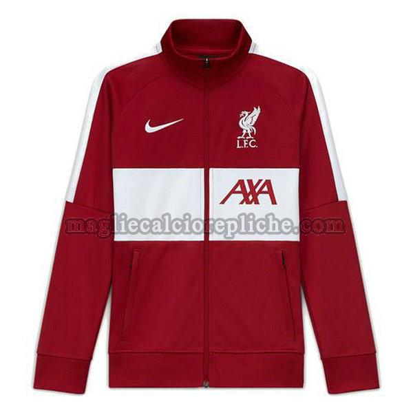 giacche a vento calcio liverpool 2020-2021 rosso