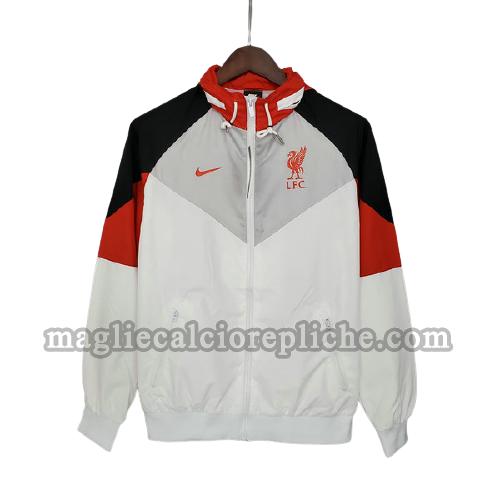 giacche a vento calcio liverpool 2021 2022 bianco