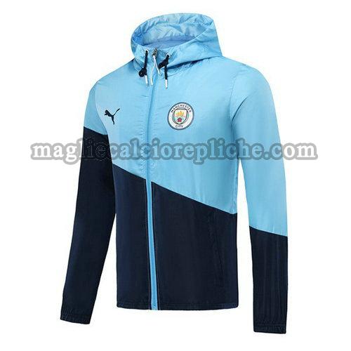 giacche a vento calcio manchester city 2019-2020 azzurro