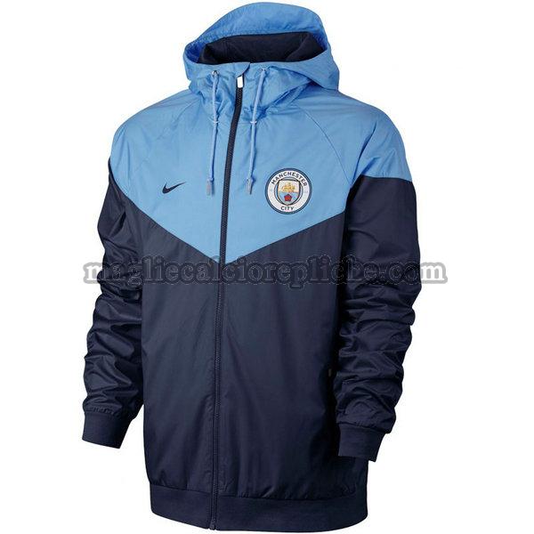 giacche a vento calcio manchester city 2021 22 blu