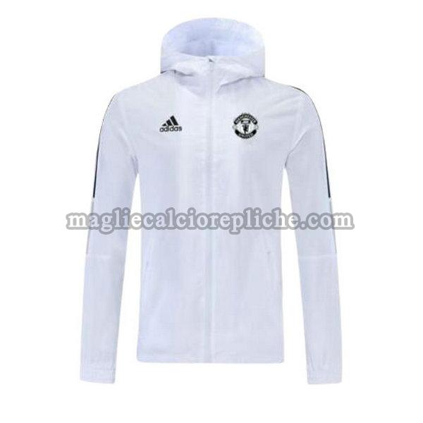 giacche a vento calcio manchester united 2021 2022 bianco