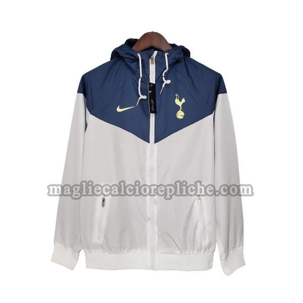 giacche a vento calcio tottenham hotspur 2021 2022 bianco blu