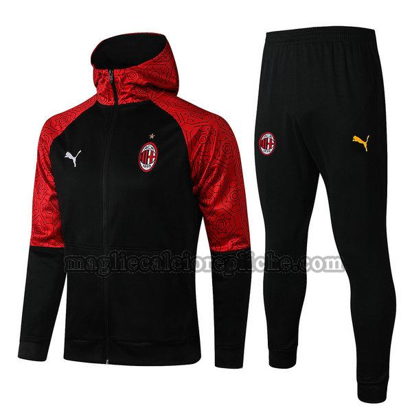 giacche calcio ac milan 2021 2022 completo nero