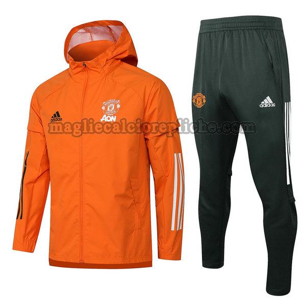 giacche calcio manchester united 2021 2022 completo arancione