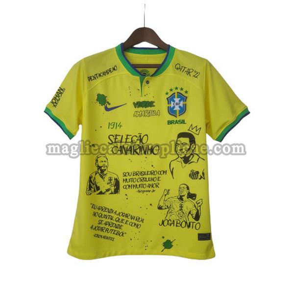 graffiti board maglie calcio brasile 2022 giallo