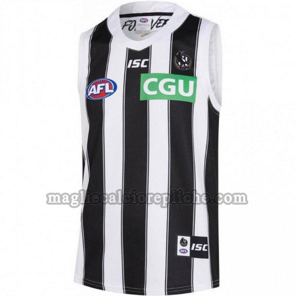 guernsey maglie calcio collingwood magpies 2019 bianco