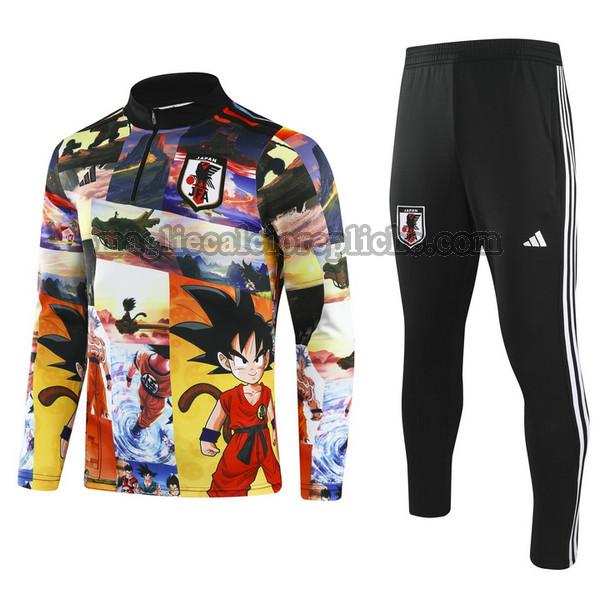 half zipper tute calcio bambino giappone 2024 completo colorful