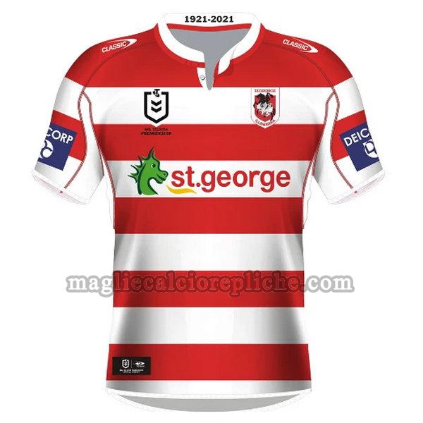 heritage maglie calcio st george illawarra dragons 2021 rosso