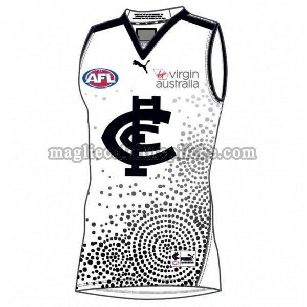 indigenous guernsey maglie calcio carlton blues 2020-2021 bianco