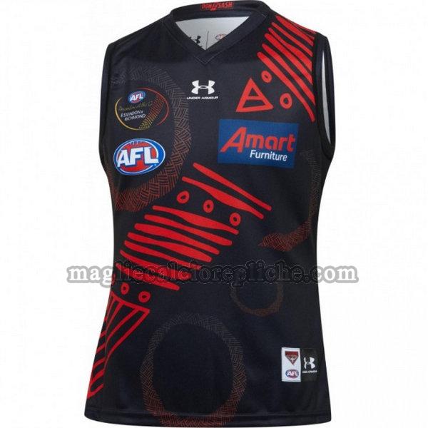 indigenous guernsey maglie calcio essendon bombers 2020 nero