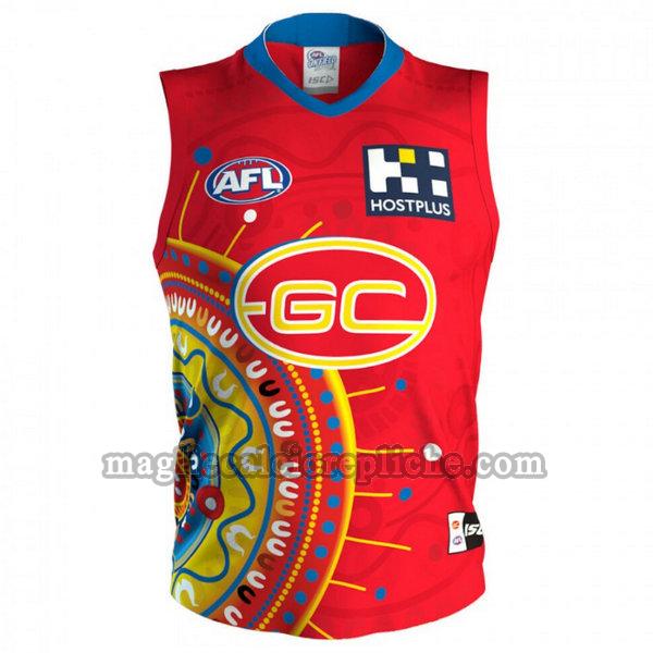 indigenous guernsey maglie calcio gold coast suns 2020 rosso