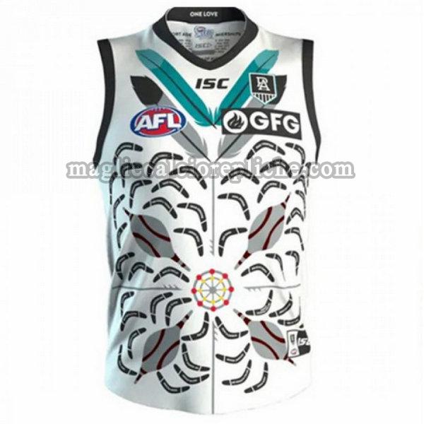 indigenous guernsey maglie calcio port adelaide 2020 bianco